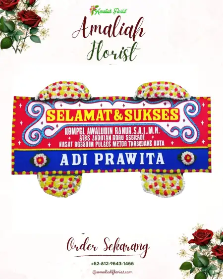 Papan Bunga Ucapan Selamat Kuta Raja